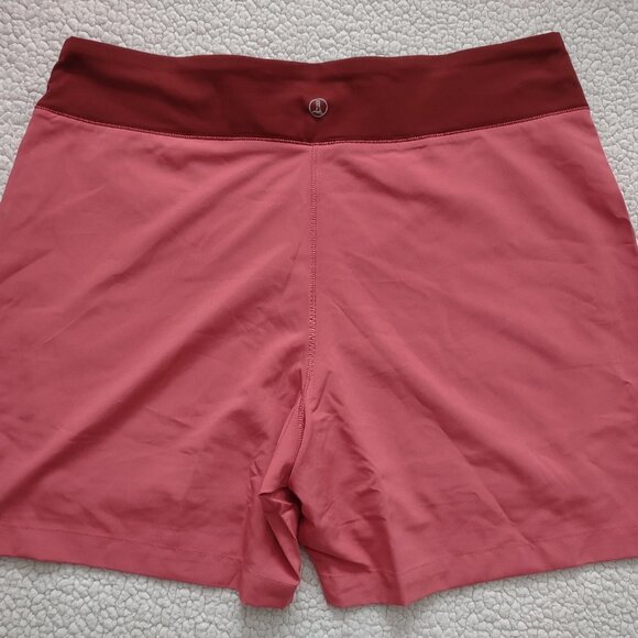 NWT Lands' End pink burgundy stretchy athletic shorts ladies XL - Picture 7 of 7